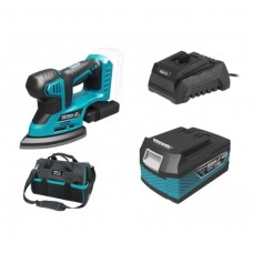 Dedra Set Slefuitor delta SAS+ALL cu acumulator 18V 4.0Ah incarcator 60W si geanta